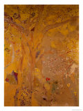 Arbre sur un fond jaune reproduction procédé giclée par Odilon Redon