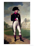 Napoleon I (1769-1821) in Front of the Chateau De Malmaison, 1804 Reproduction procédé giclée par Francois Gerard