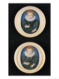 Two Little Girls, 1590 Giclee Print by Isaac Oliver