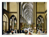 Interior of Antwerp Cathedral Giclee Print by Hendrik van Steenwyck