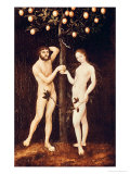 Adam and Eve Giclee Print by Lucas Cranach the Elder