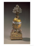 Easter Egg in the Form of a Vase Containing Flowers, 1899 (Metal & Enamel) Giclee Print by Carl Faberge