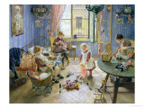 The Nursery, 1889 Giclee Print by Fritz von Uhde