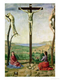 Calvary Or, Christ Between the Two Thieves with Mary and John the Baptist, 1475 Giclee Print by Antonello da Messina 