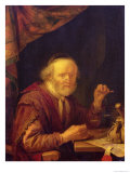 Weighing Gold Giclee Print by Gerrit Dou