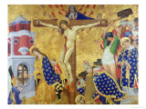 The St. Denis Altarpiece, Completed in 1416 for the Church of the Chartreuse of Champnol Giclée-Druck von Henri Bellechose