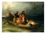 Emigrant passengers on board, 1851 ジクレープリント - フェリックス・シュレシンジャー