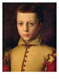 Portrait of Ferdinando De' Medici (1549-1609) (Ferdinand I, Grand Duke of Tuscany) reproduction procédé giclée par Agnolo Bronzino