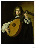 The Lute-Player reproduction procédé giclée