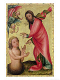 The Creation of Adam, Detail from the Grabow Altarpiece, 1379-83 Giclée-Druck von Master Bertram of Minden 
