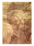 The School of Athens, Detail of the Cartoon of a Young Man's Head, circa 1510 Reproduction procédé giclée par Raphael 
