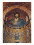 Christ Pantocrator and the Madonna Enthroned with Angels and Apostles, from the Central Apse Giclée-Druck