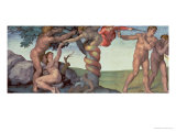 Plafond de la chapelle Sixtine (1508-12) : La chute de l'homme, 1510 (fresque) (après restauration) reproduction procédé giclée par Michelangelo Buonarroti 