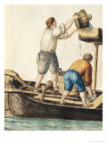Boatmen Pouring Fresh Water into the Pipelines Reproduction procédé giclée par Jan van Grevenbroeck