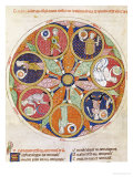 Table of Planets Giclee Print by Master Ermengaut 