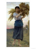 The Gleaner, 1877 Giclee-trykk av Jules Breton