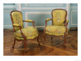 Pair of Louis XV Armchairs, 1723-74 Giclee Print Pair of Louis XV Armchairs, 1723-74 Giclee Print