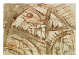Drawing of an Imaginary Prison Giclee Print by Giovanni Battista Piranesi