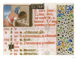 August: Baking Bread, from a Book of Hours Giclee Print August: Baking Bread, from a Book of Hours Giclee Print