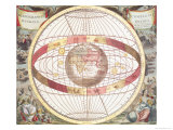 Planisphere, Fr. Atlas Coelestis, Engraved by Pieter Schenk (1660-1719) and Gerard Valk (1651-1726) Giclée-Druck von Andreas Cellarius