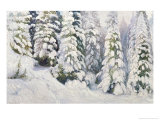 Winter Tale, 1913 Giclee Print by Aleksandr Alekseevich Borisov