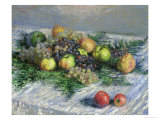 Still Life with Pears and Grapes, 1880 reproduction procédé giclée par Claude Monet
