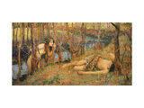 The Naiad, 1893 (Hylas with a Nymph) Giclée-Druck von John William Waterhouse