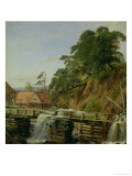 A Watermill in Christiania, circa 1834 Giclee Print by Louis Gurlitt