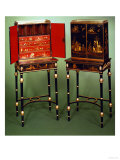 Two Chinoiserie Cabinets, circa 1770 (Lacquer) Giclee Print