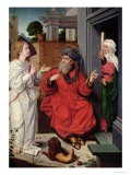 Abraham, Sara and an Angel, circa 1520 reproduction procédé giclée par Jan Provost