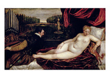 Venus and the Organist, C.1540-50 (Oil on Canvas) Reproduction procédé giclée par  Titian