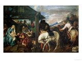The Adoration of the Magi, circa 1561 Giclee-vedos tekijänä Titian (Tiziano Vecelli) The Adoration of the Magi, circa 1561 Giclee-vedos tekijänä Titian (Tiziano Vecelli)
