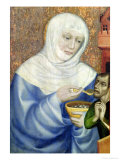 St. Elizabeth of Hungary (1207-31) Giclee Print by Theodoricus of Prague 