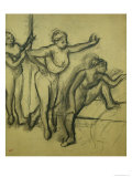 Three Dancers, circa 1900 reproduction procédé giclée par Edgar Degas