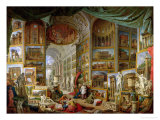 Gallery of Views of Ancient Rome, 1758 Giclée-Druck von Giovanni Paolo Pannini