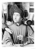 St. Eligius (circa 588-660) as a Goldsmith Showing a Ring, Detail of St. Eligius, 1449 reproduction procédé giclée par Petrus Christus