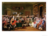 Reading of the Tragedy "L'Orphelin De La Chine" in the Salon of Madame Geoffrin Giclee Print by Anicet-Charles Lemonnier