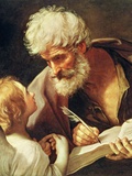 Saint Matthew Giclée-tryk af Guido Reni