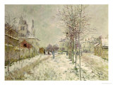 Snow Effect Giclee Print by Claude Monet