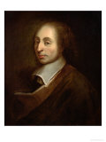 Blaise Pascal (1623-62) circa 1691 Reproduction procédé giclée par Francois Quesnel