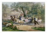 Promenade Au Bois Giclee Print by Eugene Charles Francois Guerard
