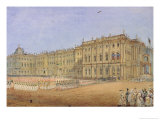 Review at the Winter Palace in St. Petersburg, 1840s Giclee Print by Vasili Semenovich Sadovnikov