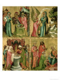 Joachim's Sacrifice, the Circumcision of Christ, the Annunciation to St. Joachim reproduction procédé giclée par Master Bertram of Minden 