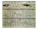 Detail of the Relief Frieze on the East Stairway to the Apadana (Audience Hall) Giclee Print