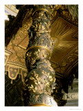 Barley Sugar Column from the Baldacchino with Laurel Leaves and Putti Chasing Bees, 1633 reproduction procédé giclée par Giovanni Lorenzo Bernini