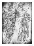 Figures of Two Apostles or Prophets Giclée-Druck von Villard de Honnecourt 