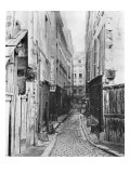 Rue Des Anglais, from Boulevard Saint-Germain, Paris, 1858-78 Giclee Print by Charles Marville