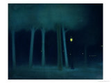 A Park at Night, circa 1892-95 Stampa giclée di Jozsef Rippl-Ronai