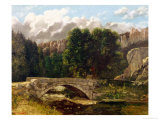 The Pont De Fleurie, Switzerland, 1873 Giclee Print by Gustave Courbet