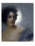 Woman with a Crescent Moon Or, the Eclipse, 1888 Giclee Print by Albert Besnard
